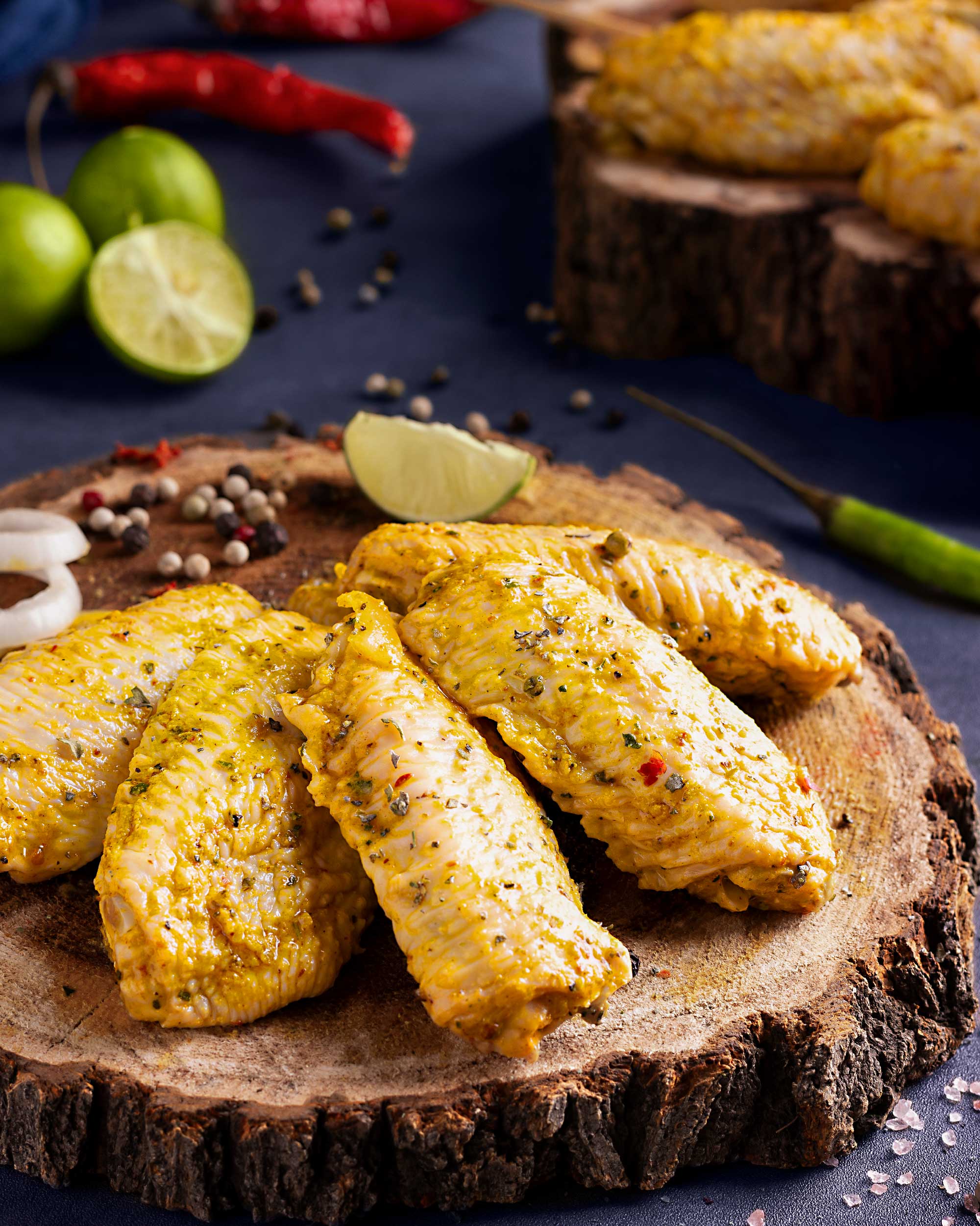 spicy-lemon-pepper-chicken-wings بال مرغ با طعم لیمو و فلفل | Spicy lemon pepper chicken wings